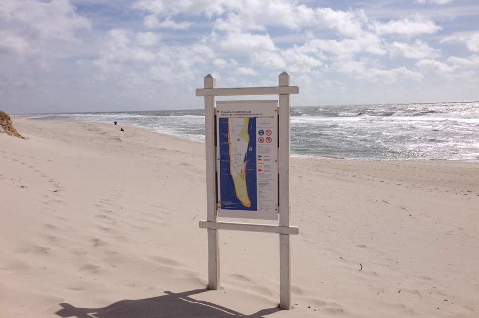 Haidewai Strandschild